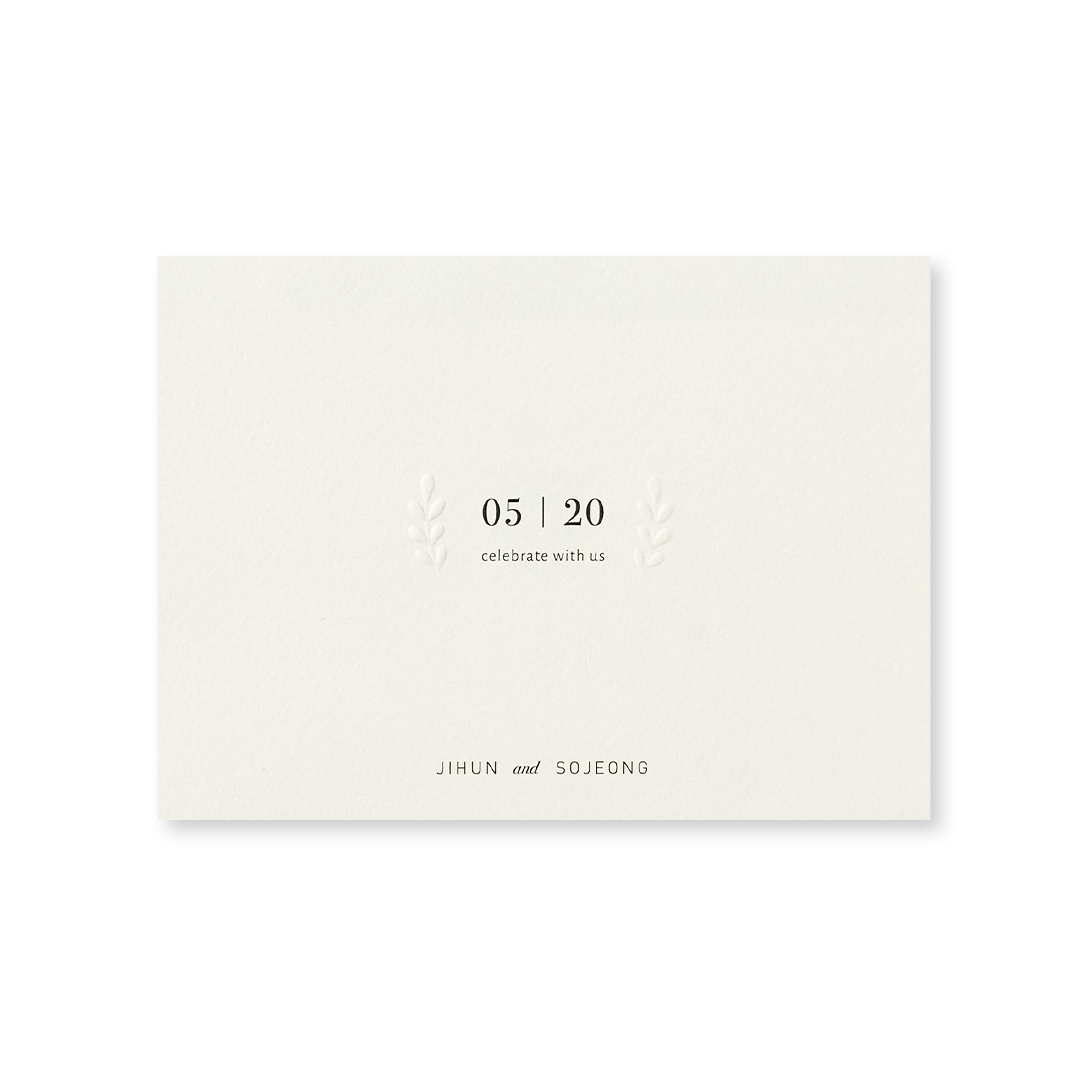 WHITE v.01 청첩장