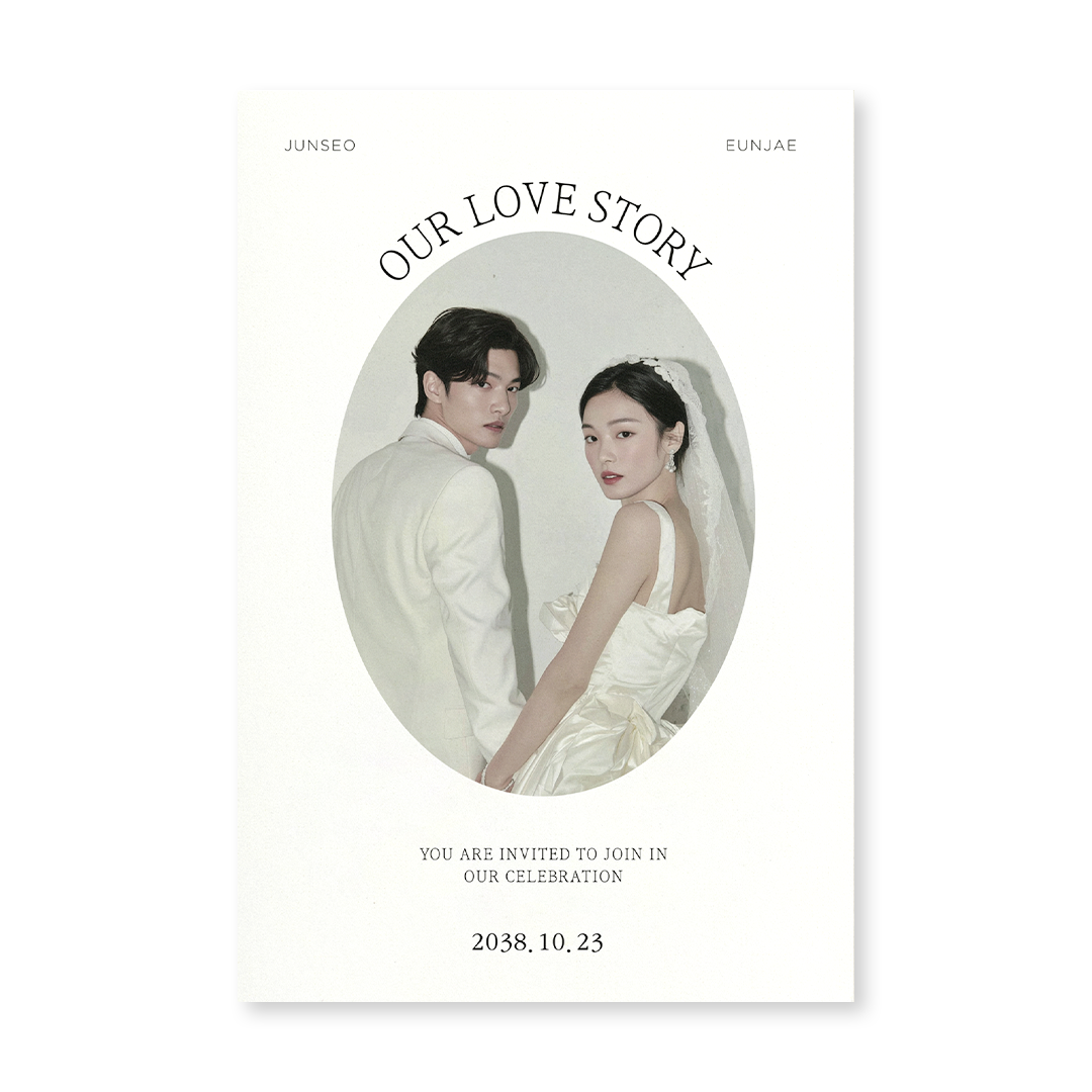 Oval Story 청첩장