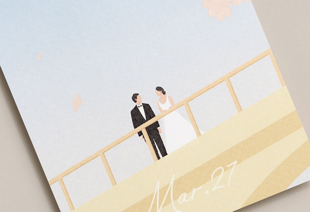 벚꽃아래 청첩장 미리보기 2