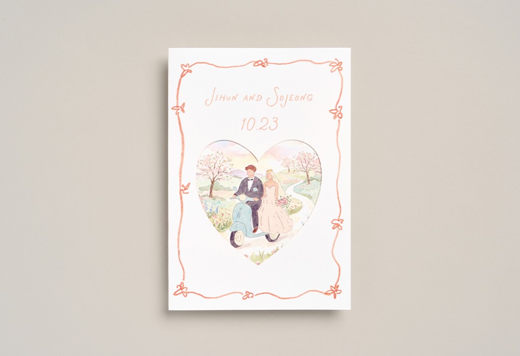 자전거 탄 풍경 기본 이미지