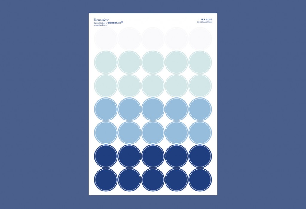 씨블루 도트스티커 기본 이미지
