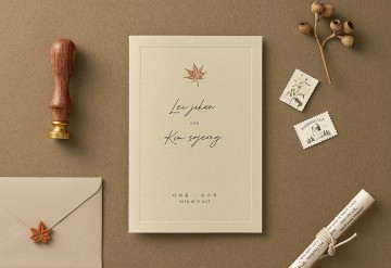 관련 상품 가을날의 어느날 청첩장