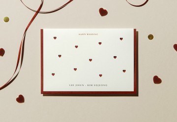 관련 상품 몽글몽글 하트 청첩장