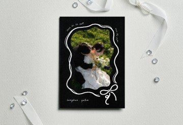 관련 상품 한번뿐인 순간 청첩장