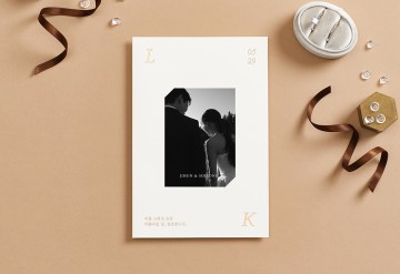 관련 상품 골든 화이트 청첩장