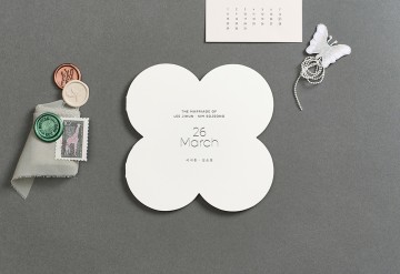 관련 상품 포 리프 청첩장