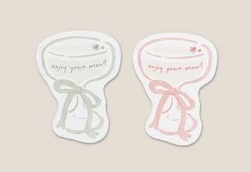 핑크&그린 칵테일 식권