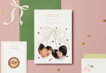 관련 상품 하트 프레임 청첩장