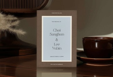 관련 상품 어텀 프레임 청첩장