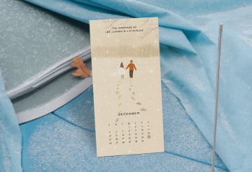 관련 상품 눈길의 약속 청첩장