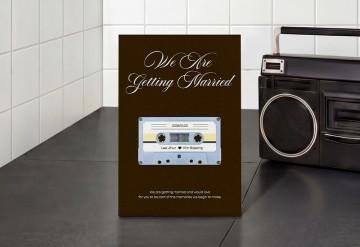 관련 상품 러브 카세트 (Brown) 청첩장